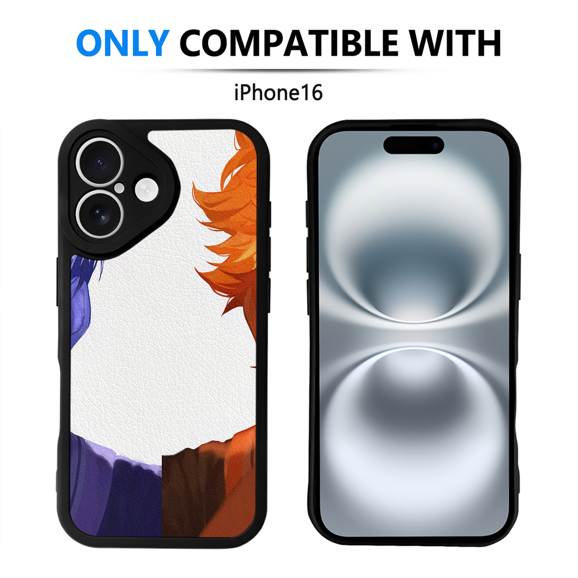（画像用） ハイキュー!! Haikyu!! 【iPhone 16シリーズ対応】シリコンスマホケース（レザー調） 材質：シリコン